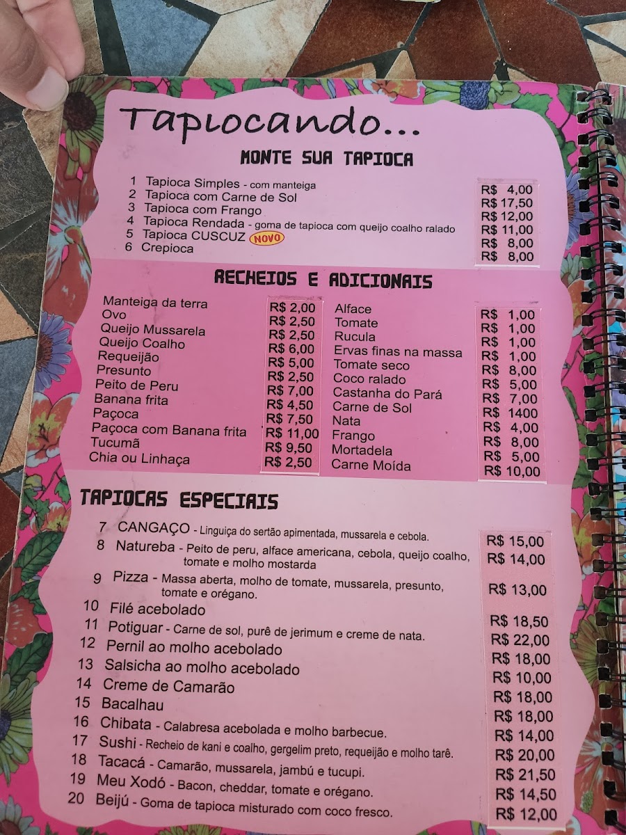 Menu Tapiocaria Cangaco-5
